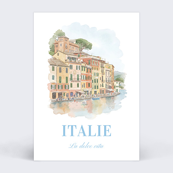 Carte Postale Paysage en aquarelle