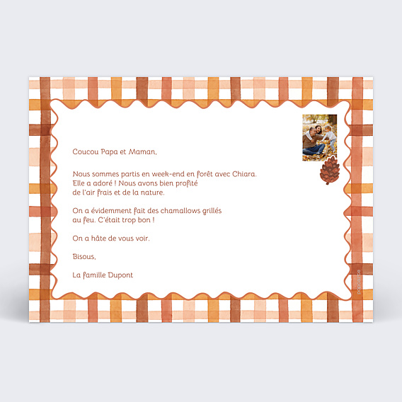 Carte Postale Cadre d’automne