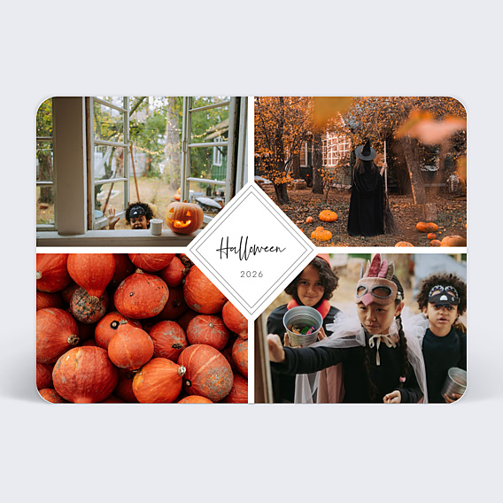 Carte Postale Charme Classique Halloween
