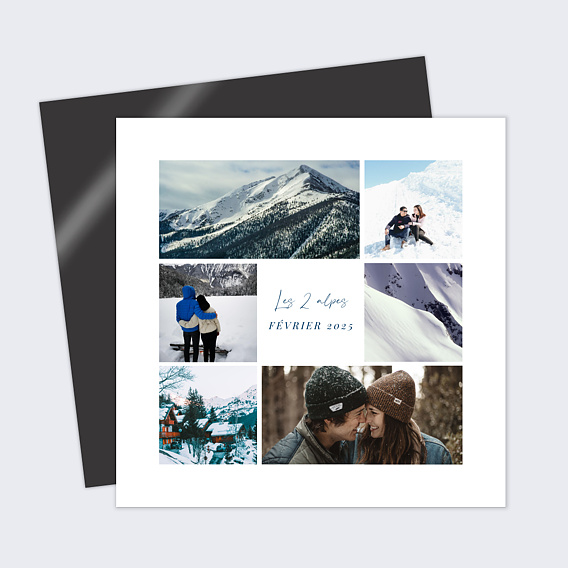 Carte postale Hiver Chic