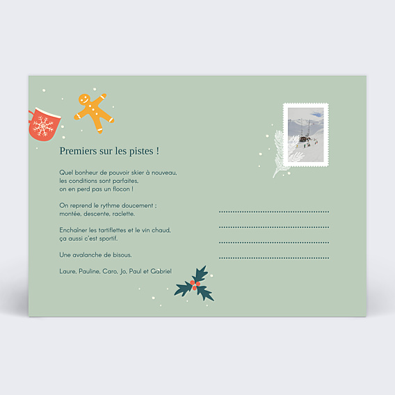 Carte Postale Motif Pain d'Épice