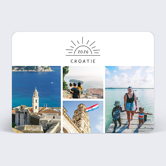 Carte Postale Soleil Couchant Paysage