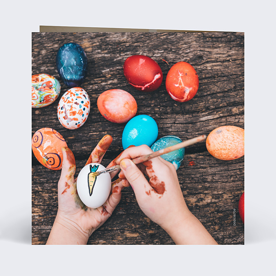 Carte postale Chic Printemps Verso