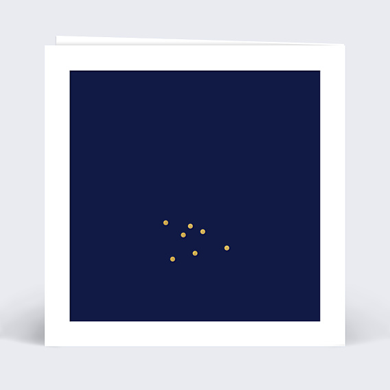 Carte Postale Hiver Multiphoto Bleu