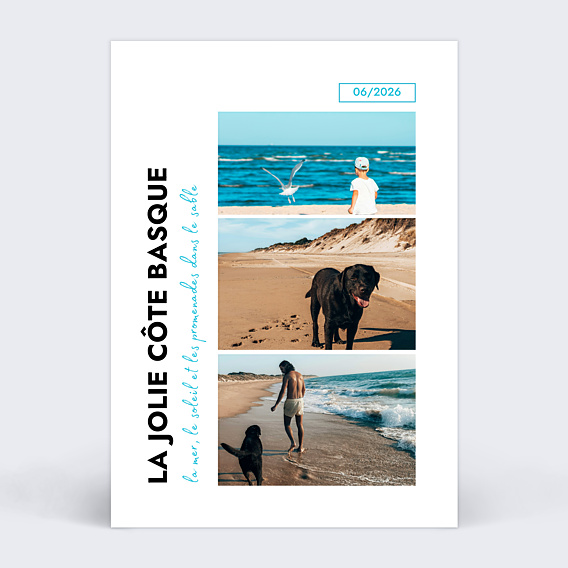 Carte Postale Tryptique Vertical