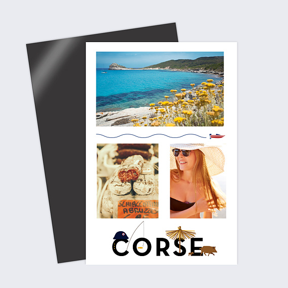 Carte postale Typographie Corse