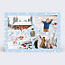 Carte Postale Pingouin Enneigé