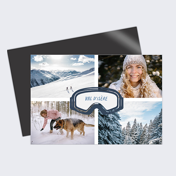 Carte Postale Masque de Ski