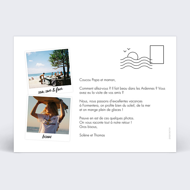 Carte Postale Arret Sur Image Verso