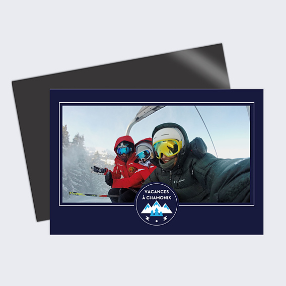 Carte Postale Hiver Blason photo seule
