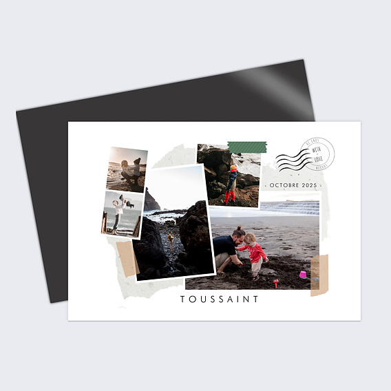 Carte postale Scrapbooking Automne