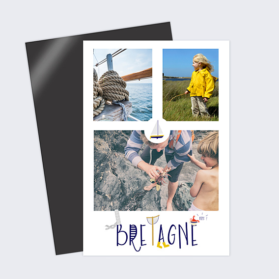 Carte Postale Typographie Bretagne