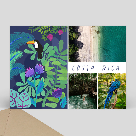 Carte Postale Toucan - Wings of the Ocean x Sara Theron x Popcarte