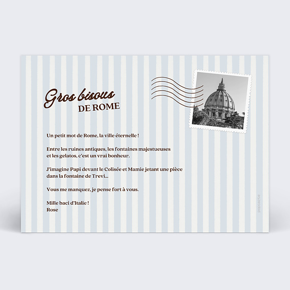 Carte Postale Multi-timbres
