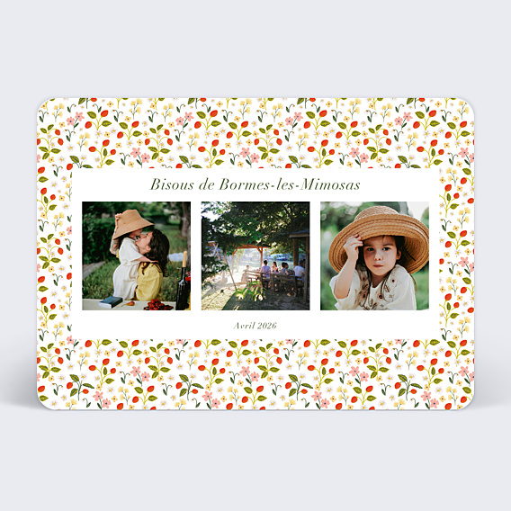 Carte Postale Pattern Printemps