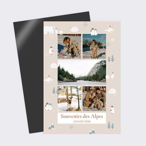 Carte postale Motif Hivernal