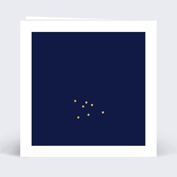 Carte Postale Hiver Multiphoto Bleu