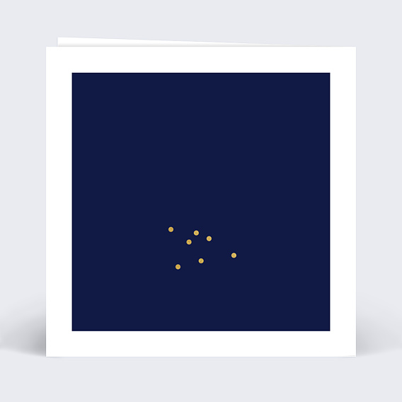 Carte postale Hiver Multiphoto Bleu Verso