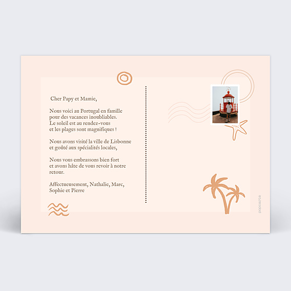 Carte Postale Motif Terracotta