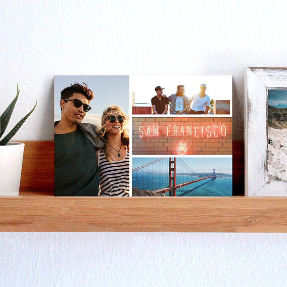 Carte postale multiphoto 1-3 horizontale