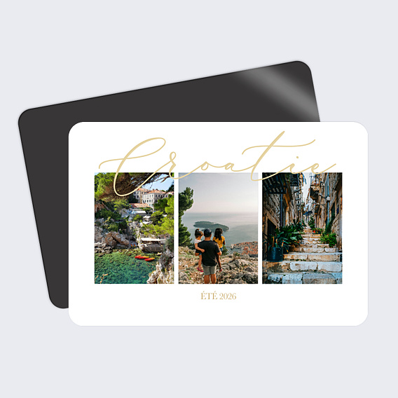 Carte Postale Triptyque Calligraphique