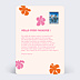 Carte postale Fleurs d'Hibiscus Verso