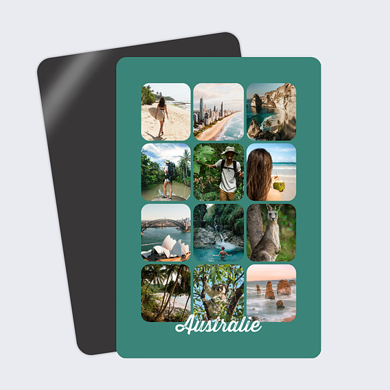 Carte postale Grille Arrondie