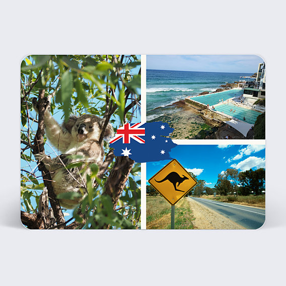 Carte postale Drapeau Australie