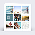 Carte Postale Multi Photos Pastel