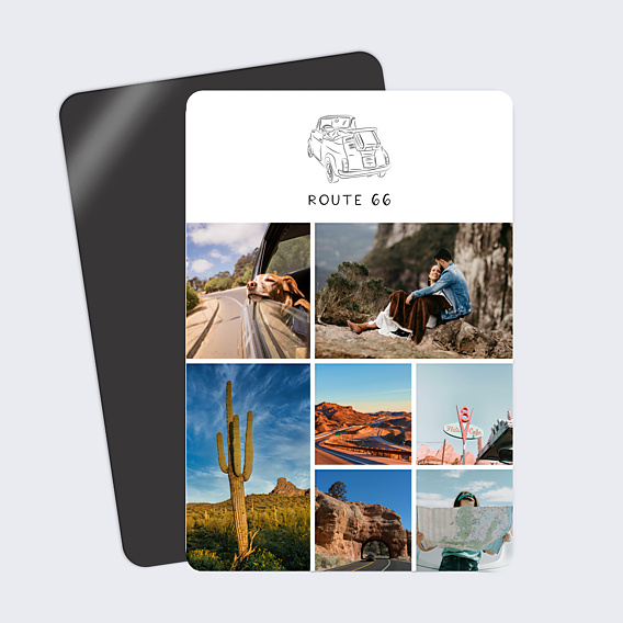 Carte Postale Road Trip en Voiture