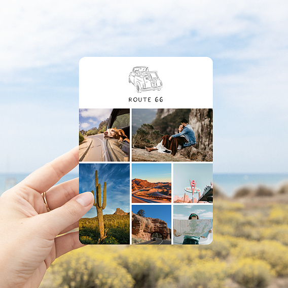 Carte postale Road Trip en Voiture Après 4