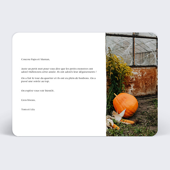 Carte Postale Triptyque Halloween
