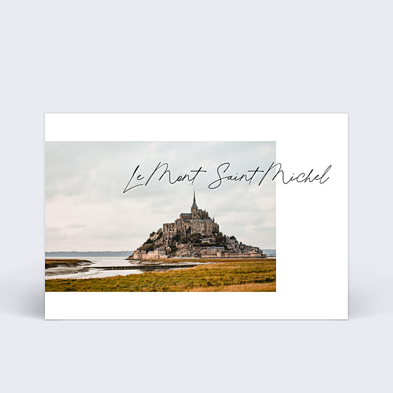 Carte Postale Destination Calligraphique