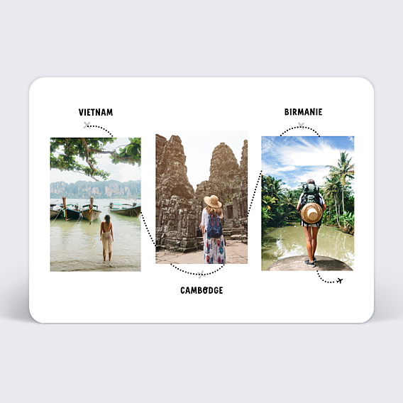 Carte postale Roadtrip avion
