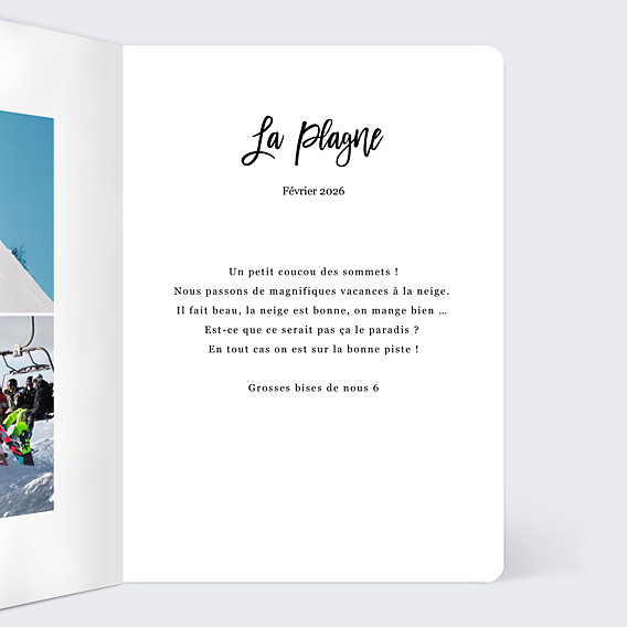 Carte Postale Hiver Multiphoto Chic