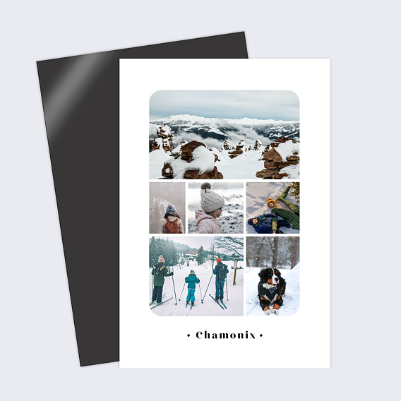 Carte postale Pêle-Mêle Minimaliste Hiver