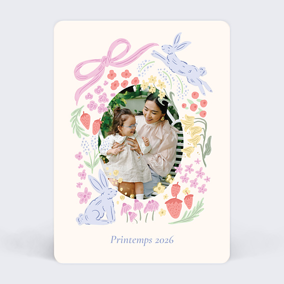 Carte Postale Couronne printanière