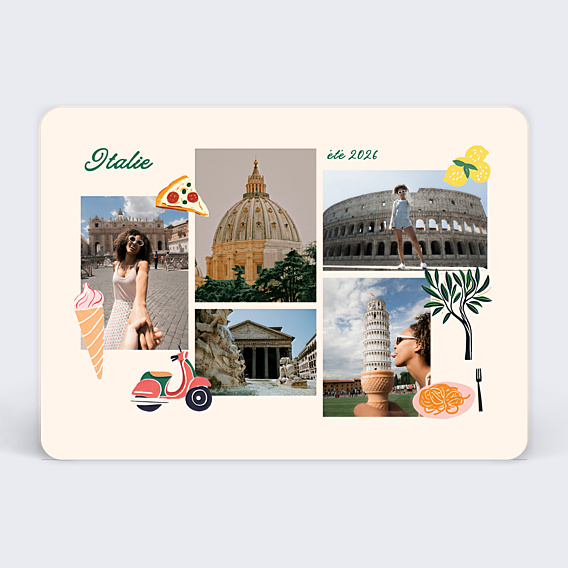 Carte Postale Pêle Mêle Italie