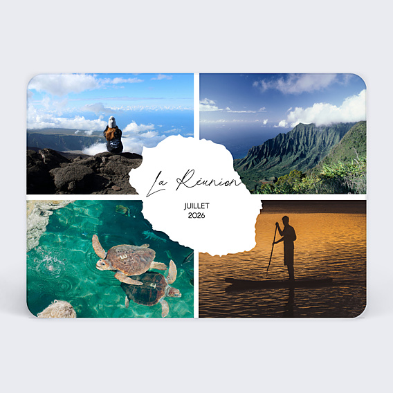 Carte Postale Étiquette La Réunion