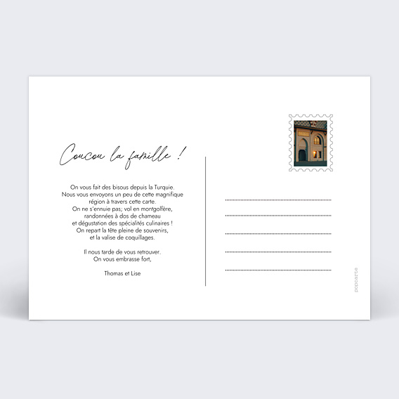 Carte Postale Motif Voyage