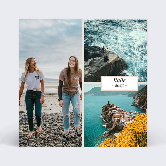 Carte postale Etiquette poudrée