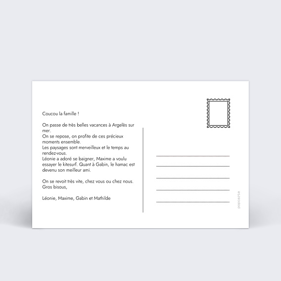 Carte Postale Photo Souvenir
