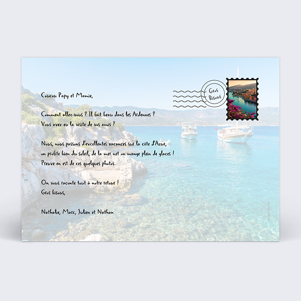 Carte Postale Happy Times Verso