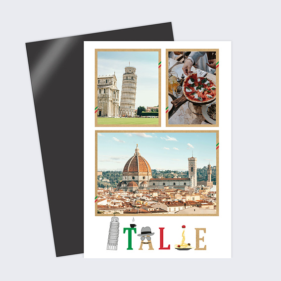 Carte postale Typographie Italie