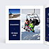 Carte Postale Hiver Multiphoto Bleu