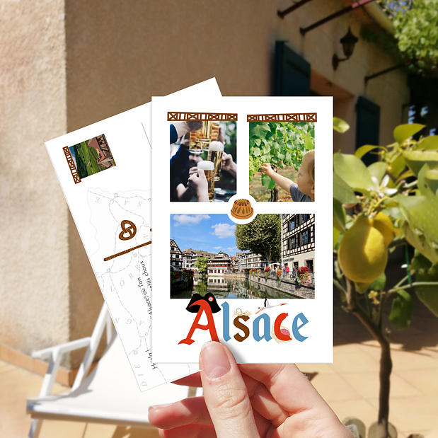 Carte postale Alsace