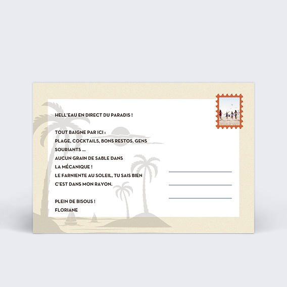 Carte postale Vintage Multiphotos Verso