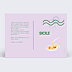 Carte Postale Funky Lilas