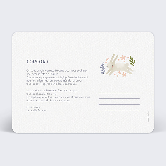 Carte Postale Frise de Pâques
