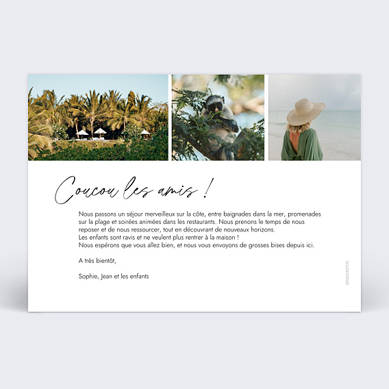 Carte Postale Escale Tropicale